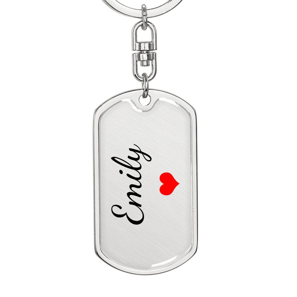 Emily Keychain – Custom Name Keychain for Women