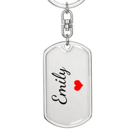 Load image into Gallery viewer, Emily Keychain – Custom Name Keychain for Women
