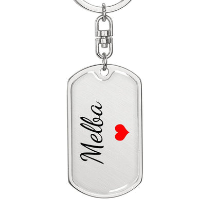 Melba Keychain – Custom Name Keychain for Women