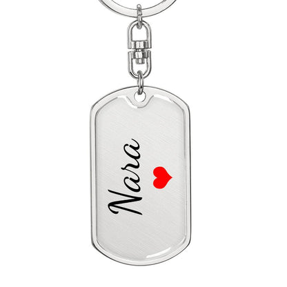 Nara Keychain – Custom Name Keychain for Women