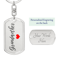 Load image into Gallery viewer, Personalized Grandmother Keychain, Grandmother Gift, Mother's Day Keepsake for Grandma from Grandkids
