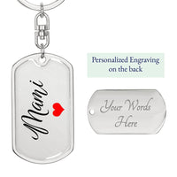 Load image into Gallery viewer, Regalo para Mami, Llavero Personalizado Grabado, Dia de las Madres Keepsake from Hijos, Latina Mom Gift Personalized

