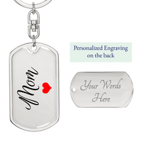 Load image into Gallery viewer, Personalized Mom Keychain, Custom Mom Gift for Mothers Day
