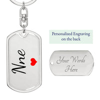 Load image into Gallery viewer, Nne Gift, Personalized Nne Keychain, Igbo Nigerian Mom Gift
