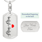 Mom-Mom Gift, Personalized Mom-Mom Keychain, Mother's Day Keepsake for Grandmother from Grandkids