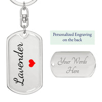Load image into Gallery viewer, Lavender Keychain – Name Keychain Gift
