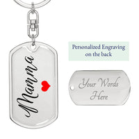 Load image into Gallery viewer, Regalo Personalizzato per Mamma, Portachiavi Inciso, Festa della Mamma Keepsake from Figli, Italian Mom Gift Personalized
