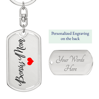Load image into Gallery viewer, Custom Bonus Mom Gift, Personalized  Bonus Mom Keychain
