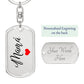 Regalo Personalizado para Mama, Llavero Grabado para Mama, Dia de las Madres Keepsake from Hijos, Personalized Mom Gift in Spanish
