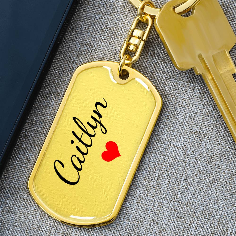 Caitlyn Keychain – Name Keychain for Women