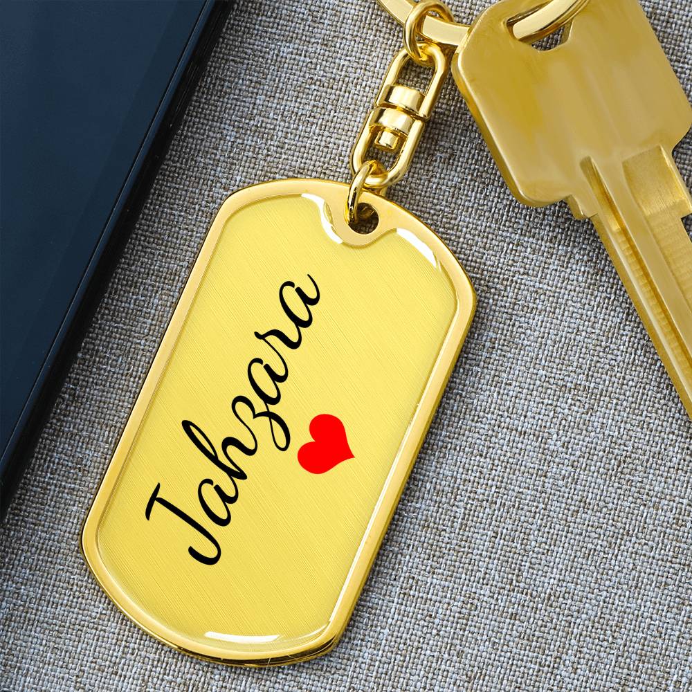 Jahzara Keychain – Name Keychain for Women