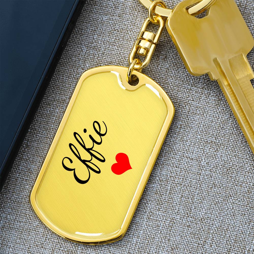 Effie Keychain – Custom Name Keychain for Women