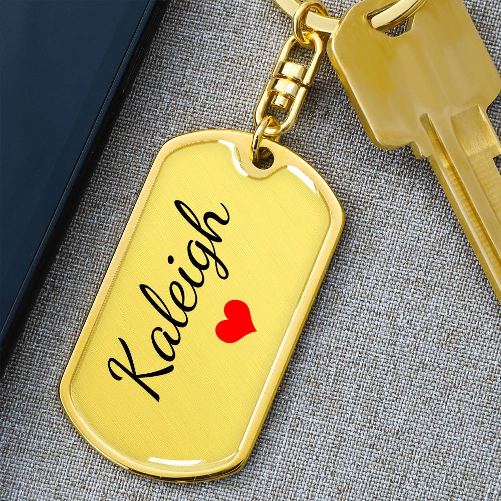 Kaleigh Keychain – Name Keychain for Women