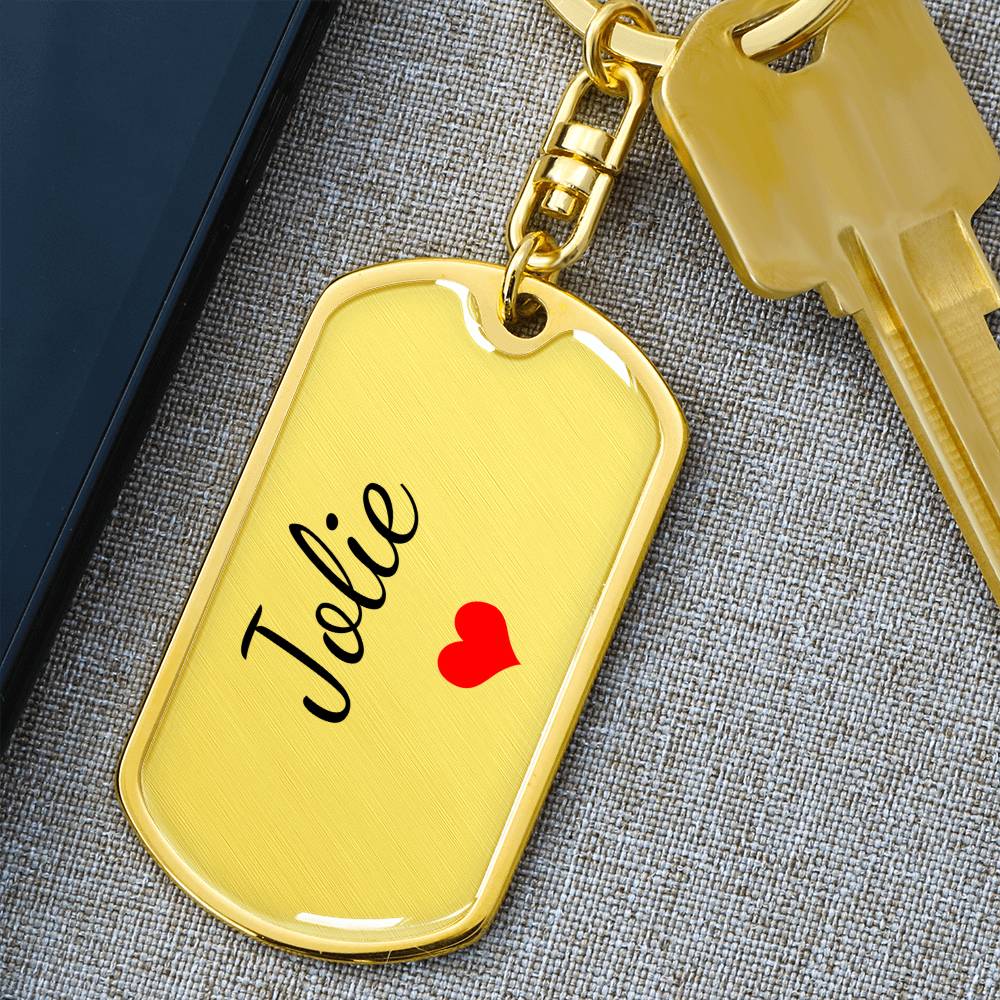 Jolie Keychain – Custom Name Keychain for Women
