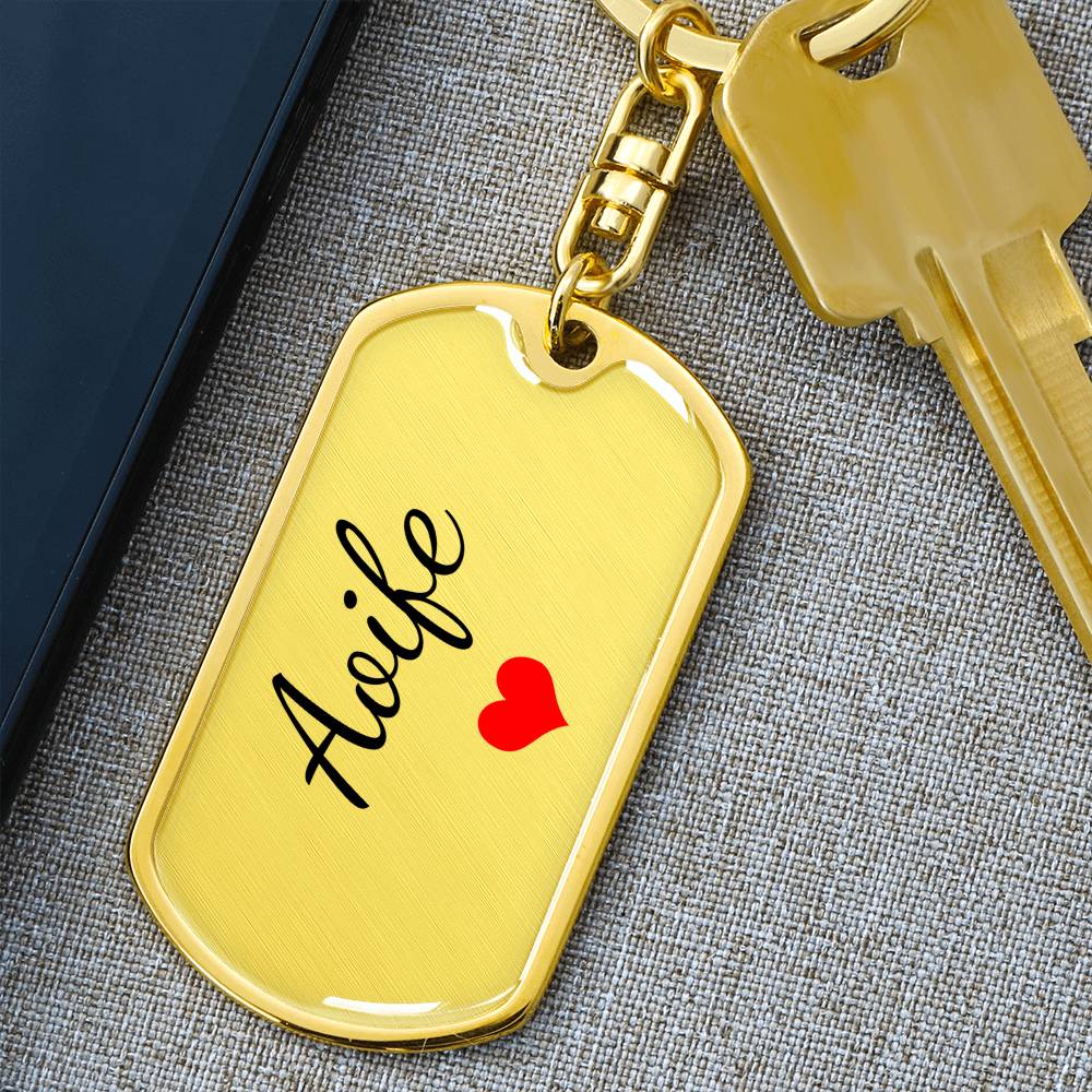 Aoife Keychain – Custom Name Keychain for Women