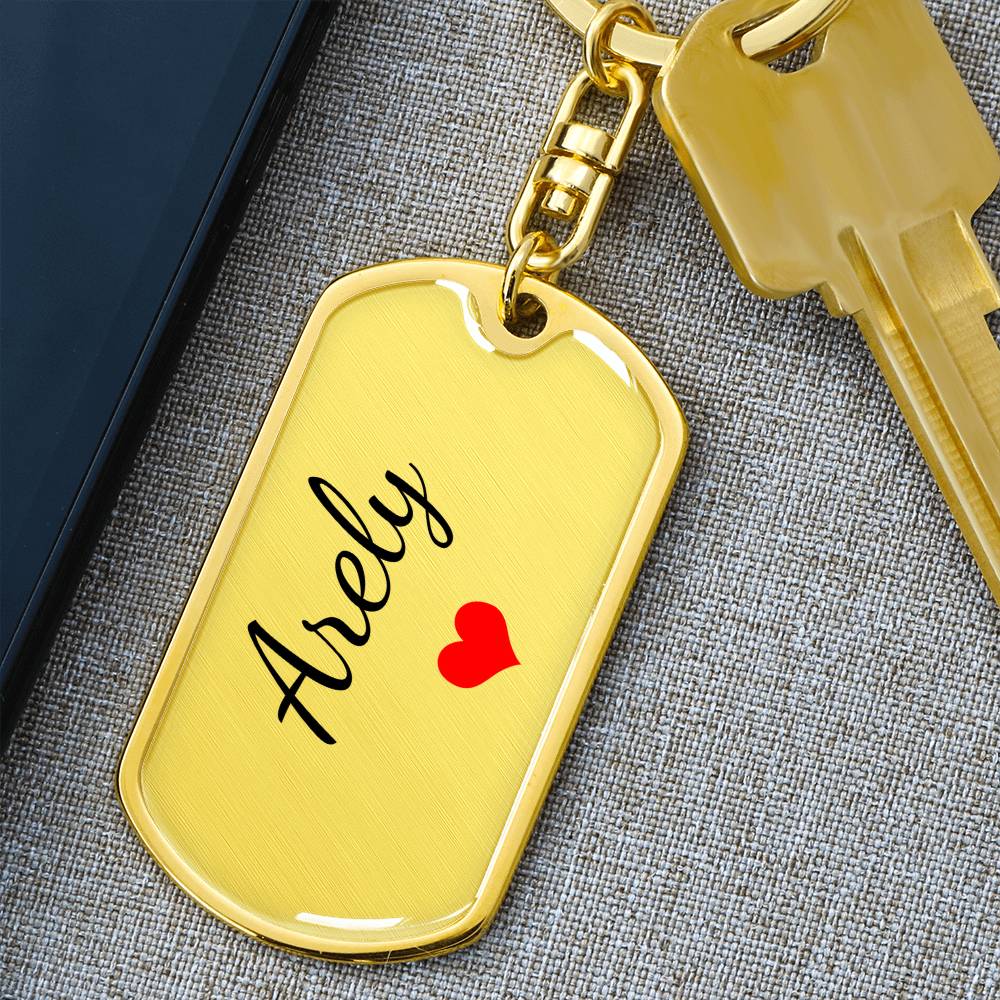Arely Keychain – Custom Name Keychain for Women