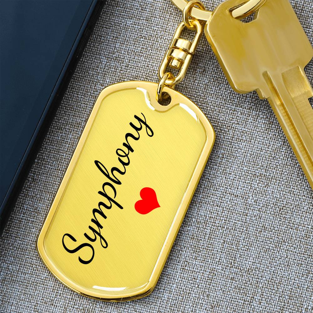 Symphony Keychain – Name Keychain Gift
