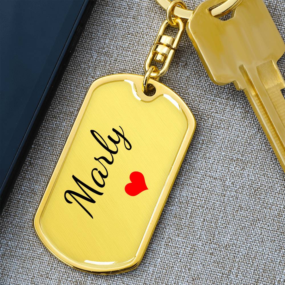 Marly Keychain – Custom Name Keychain for Women
