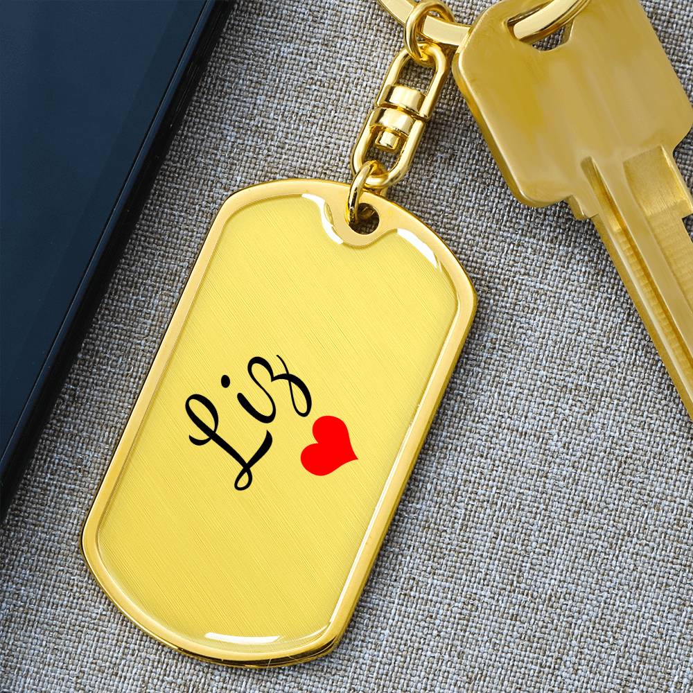 Liz Keychain – Custom Name Keychain for Women