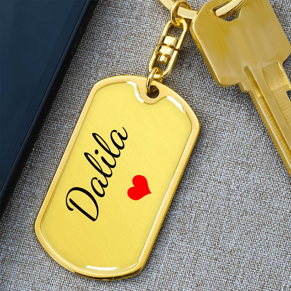 Dalila Keychain – Custom Name Keychain for Women