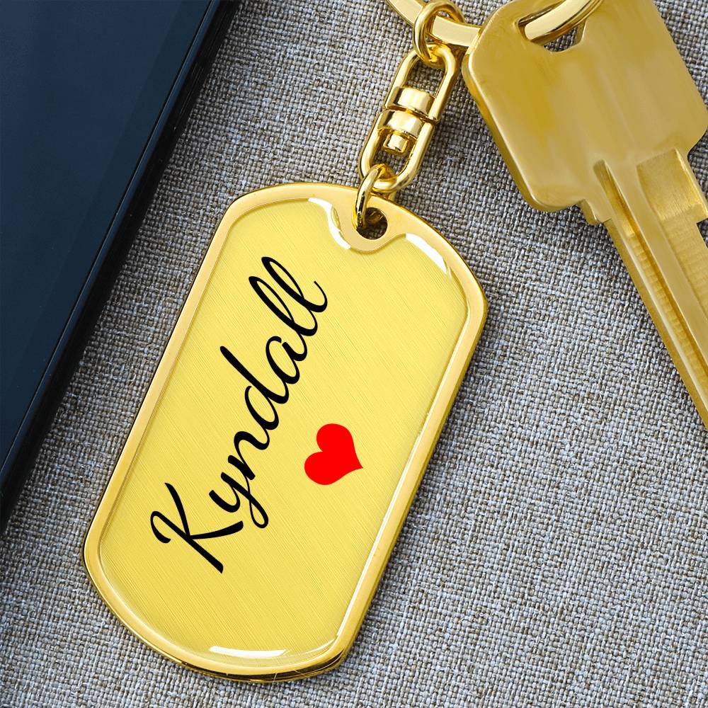 Kyndall Keychain – Name Keychain for Women