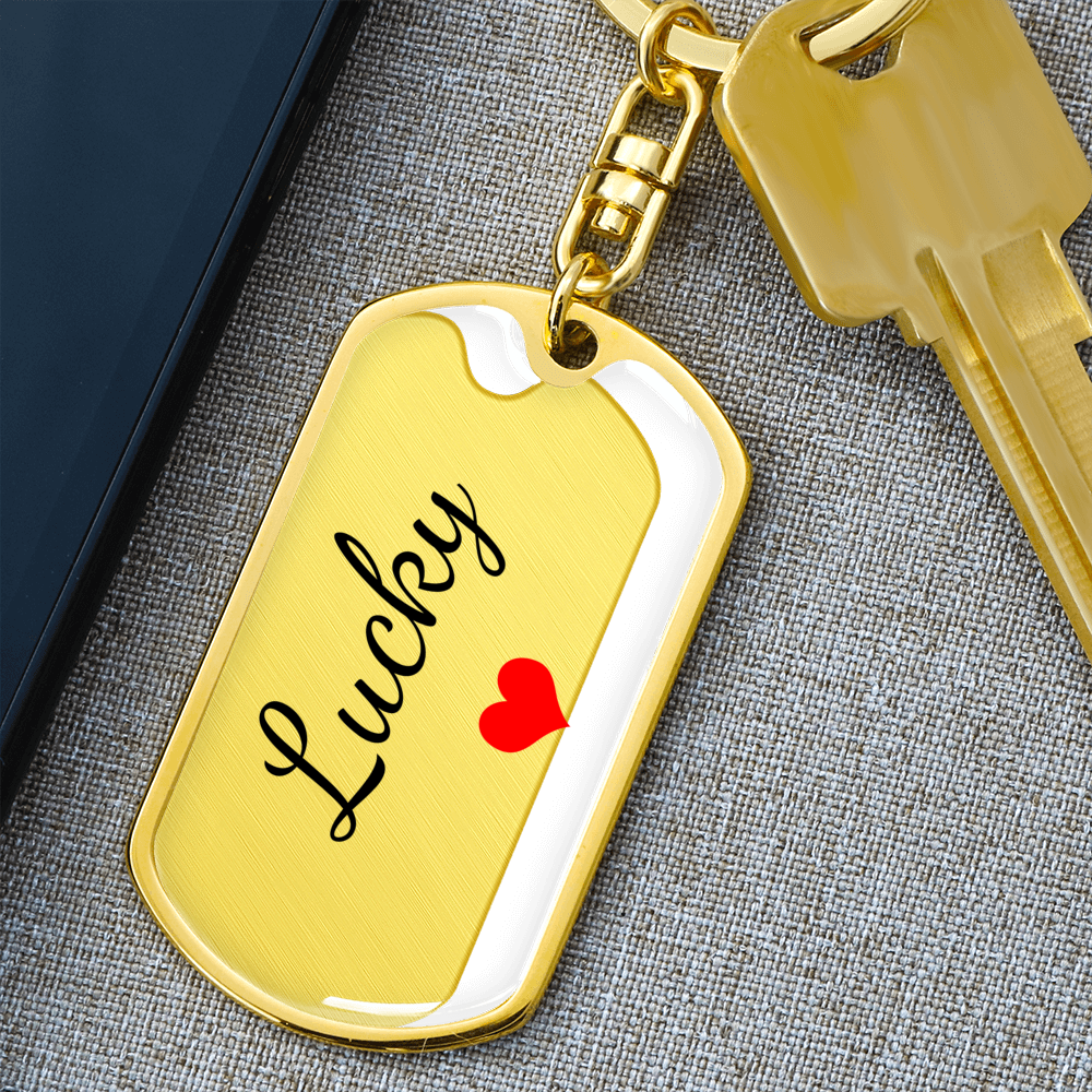 Lucky Keychain – Custom Name Keychain for Women