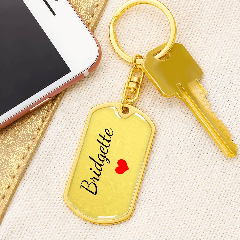 Bridgette Keychain – Name Keychain Gift