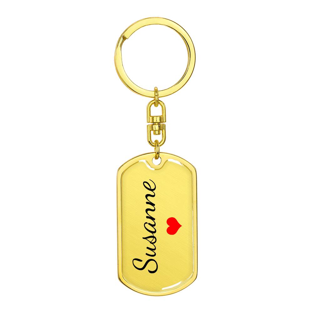Susanne Keychain – Name Keychain for Women