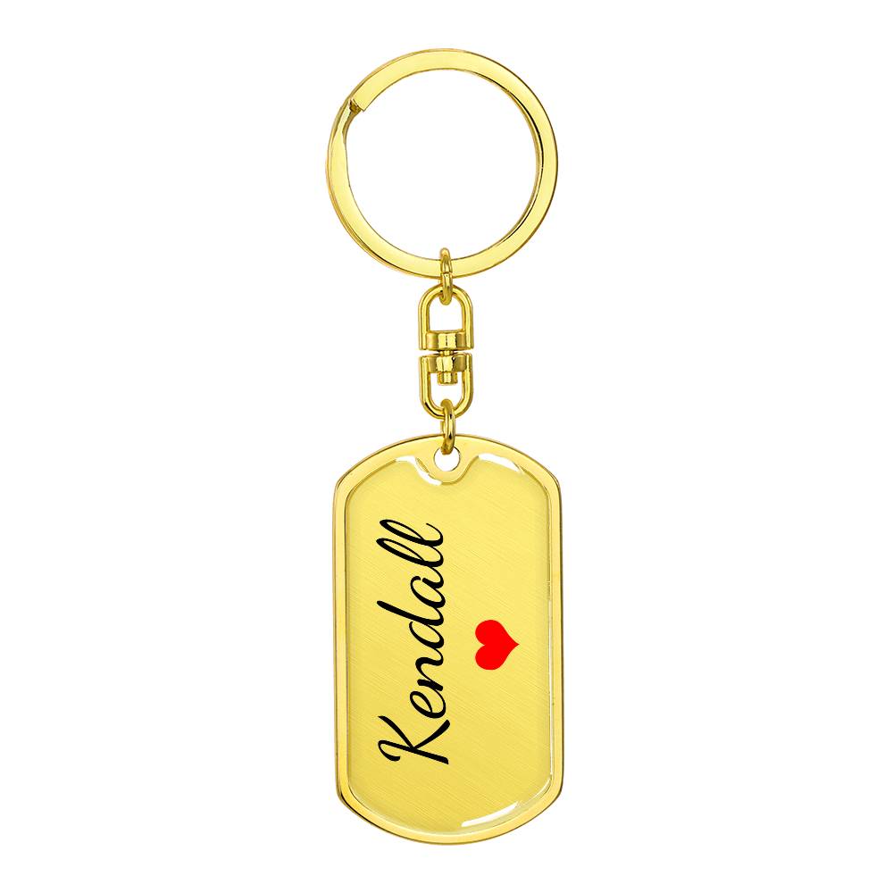 Kendall Keychain – Name Keychain for Women