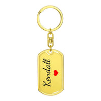 Load image into Gallery viewer, Kendall Keychain – Name Keychain for Women
