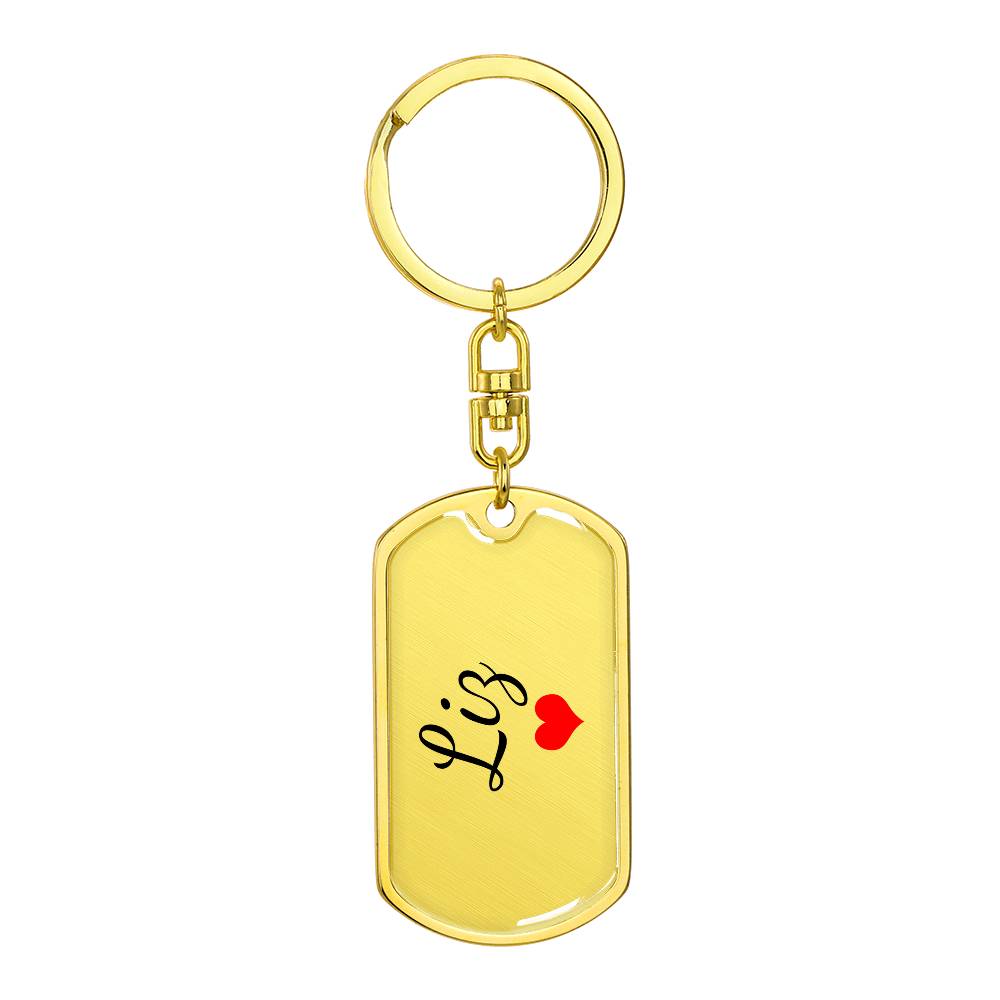 Liz Keychain – Custom Name Keychain for Women