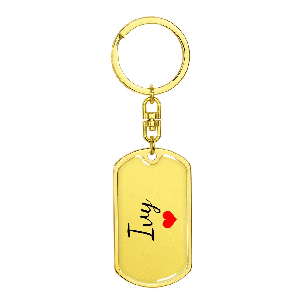 Ivy Keychain – Custom Name Keychain for Women
