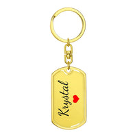 Load image into Gallery viewer, Krystal Keychain – Name Keychain for Women
