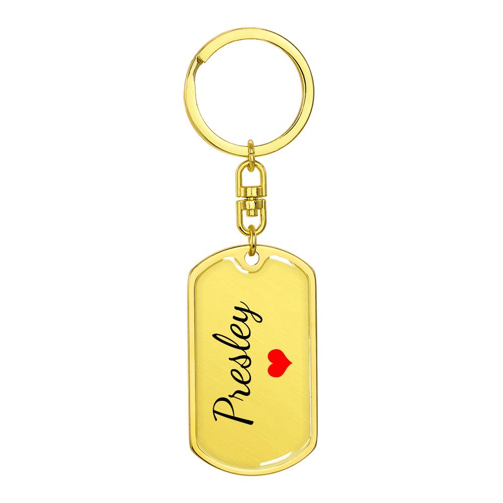 Presley Keychain – Name Keychain for Women