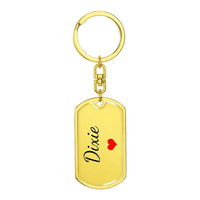 Load image into Gallery viewer, Dixie Keychain – Custom Name Keychain for Women
