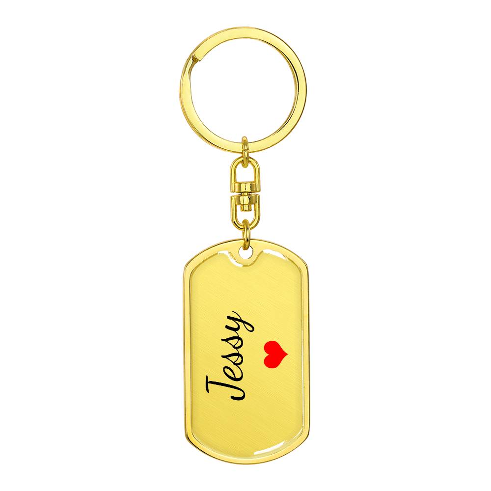 Jessy Keychain – Custom Name Keychain for Women