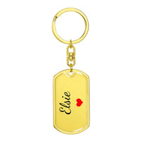 Load image into Gallery viewer, Elsie Keychain – Custom Name Keychain for Women
