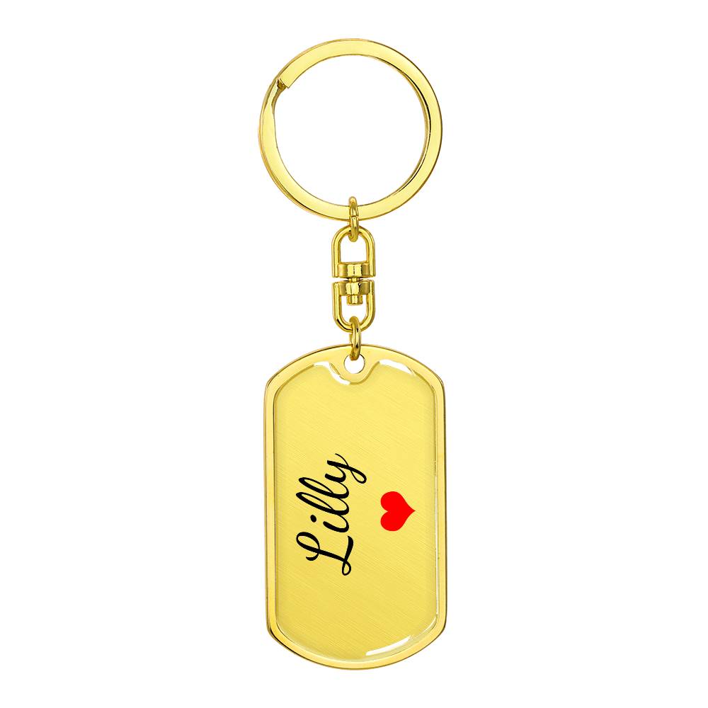 Lilly Keychain – Custom Name Keychain for Women