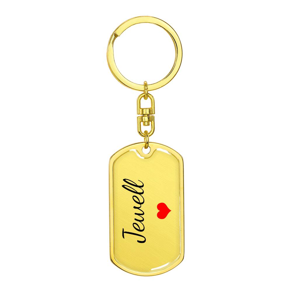 Jewell Keychain – Custom Name Keychain for Women