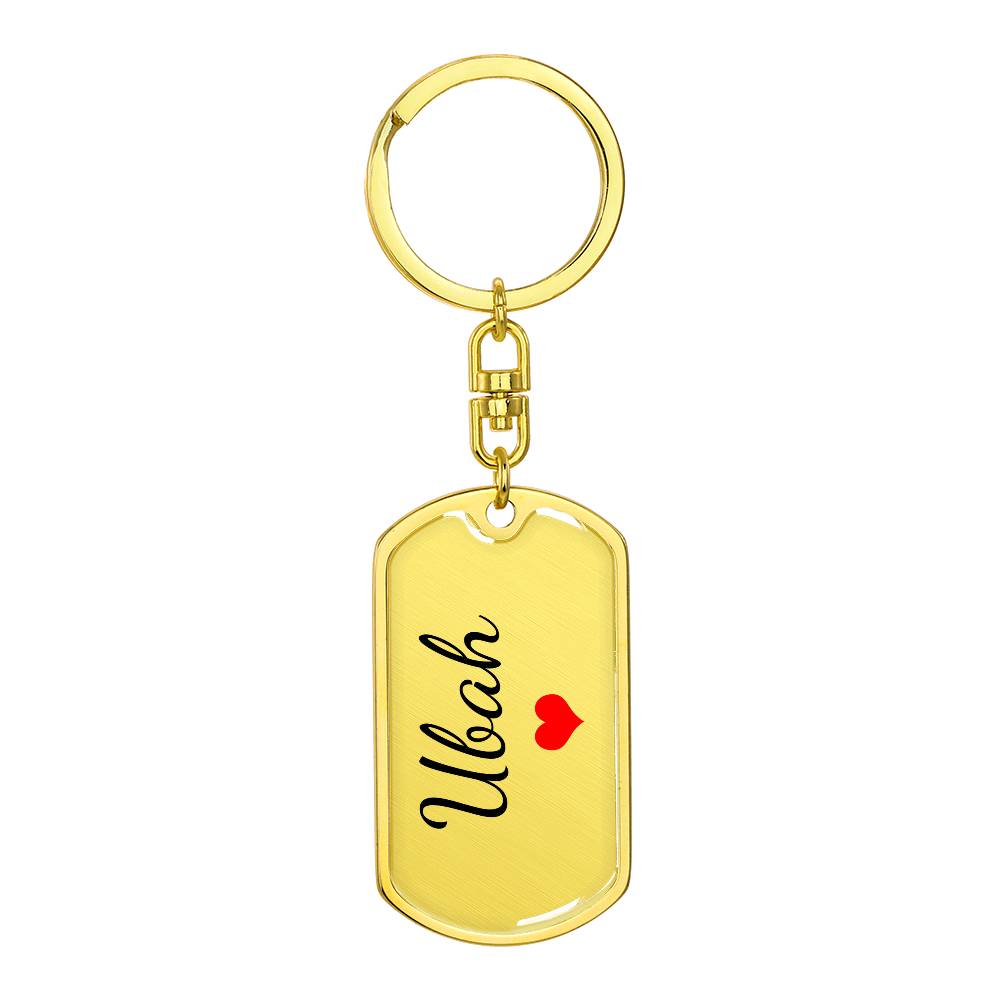 Ubah Keychain – Custom Name Keychain for Women