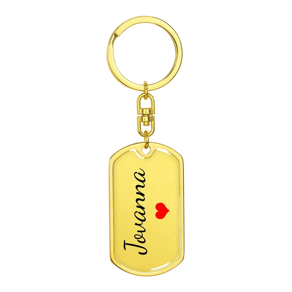 Jovanna Keychain – Name Keychain for Women