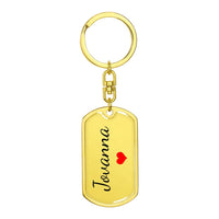 Load image into Gallery viewer, Jovanna Keychain – Name Keychain for Women
