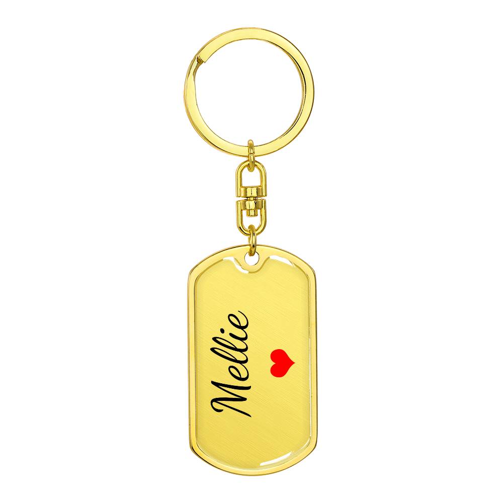 Mellie Keychain – Custom Name Keychain for Women
