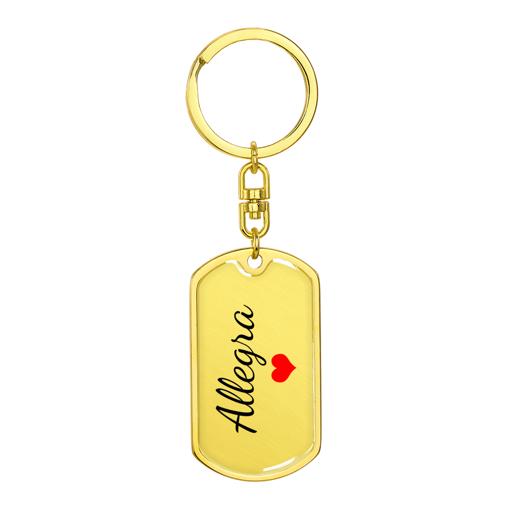 Allegra Keychain – Name Keychain for Women
