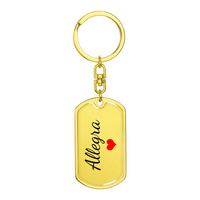 Load image into Gallery viewer, Allegra Keychain – Name Keychain for Women
