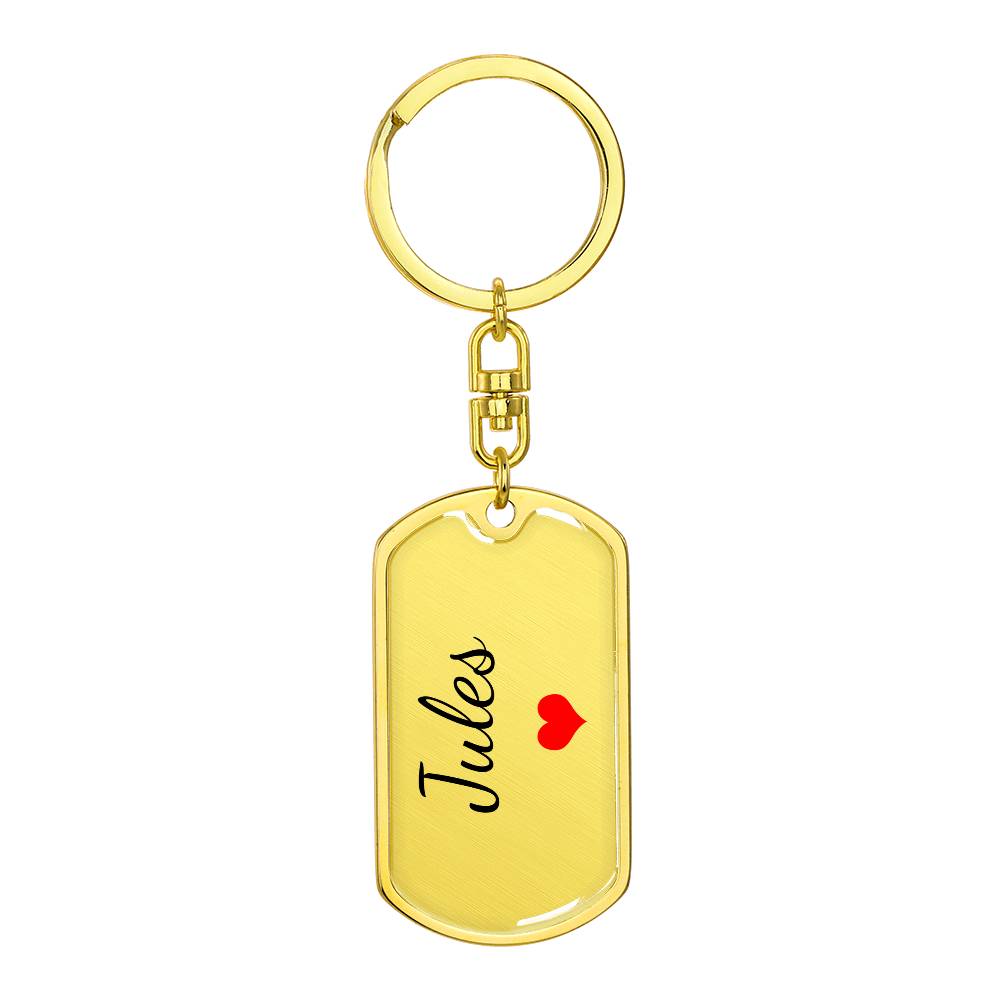 Jules Keychain – Custom Name Keychain for Women