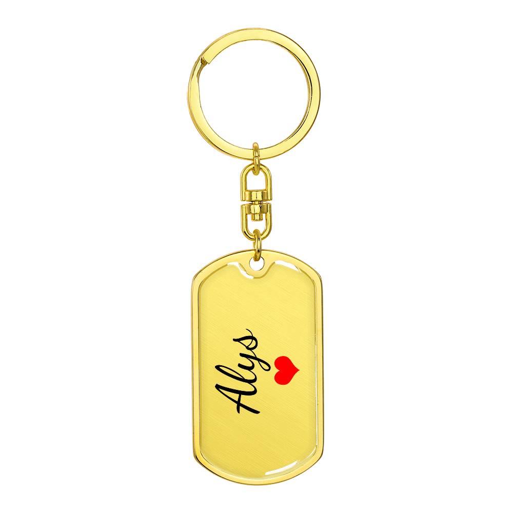 Alys Keychain – Custom Name Keychain for Women