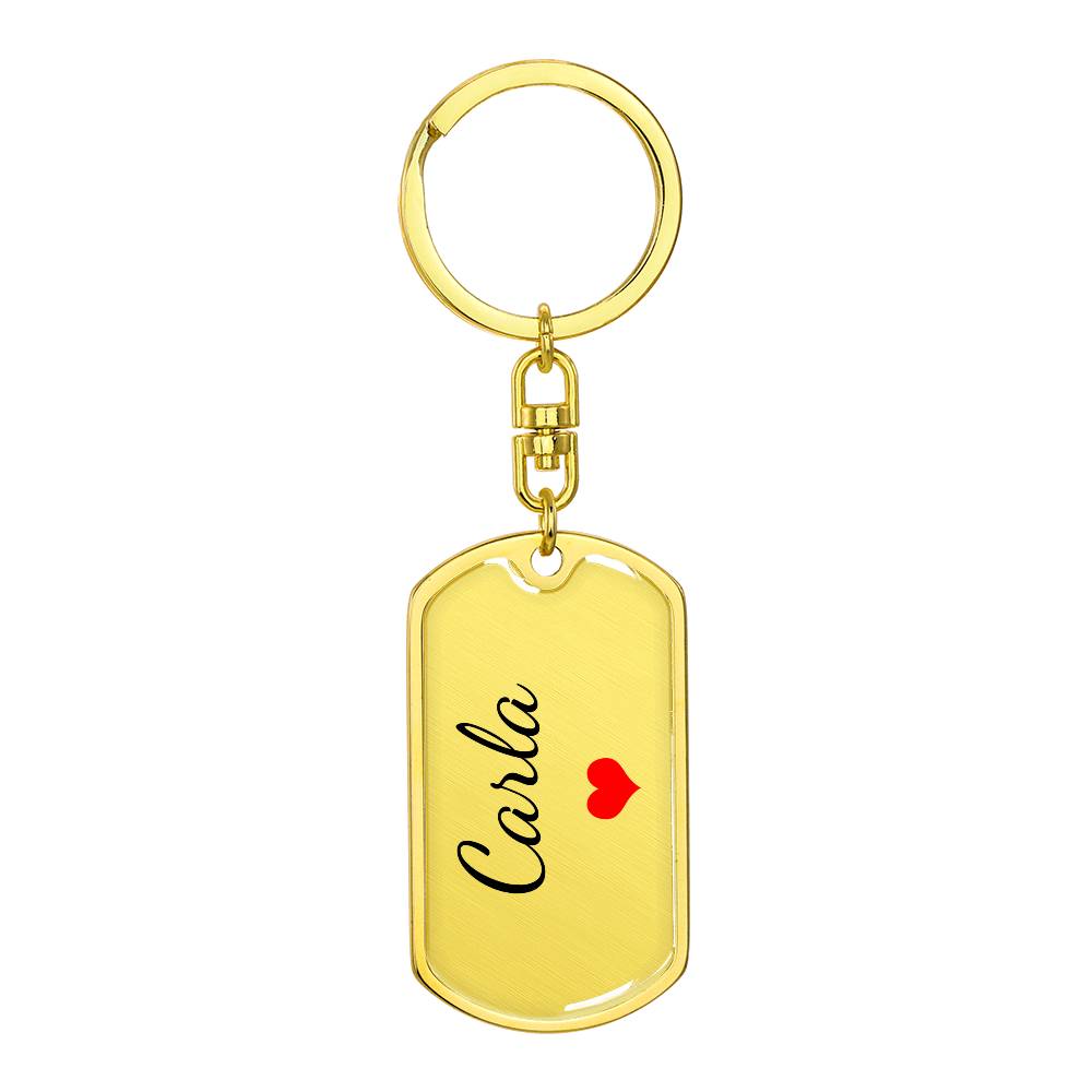 Carla Keychain – Custom Name Keychain for Women