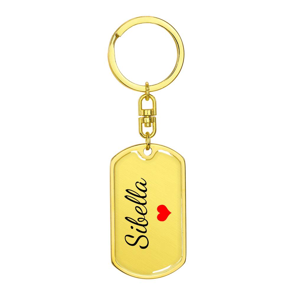 Sibella Keychain – Name Keychain for Women
