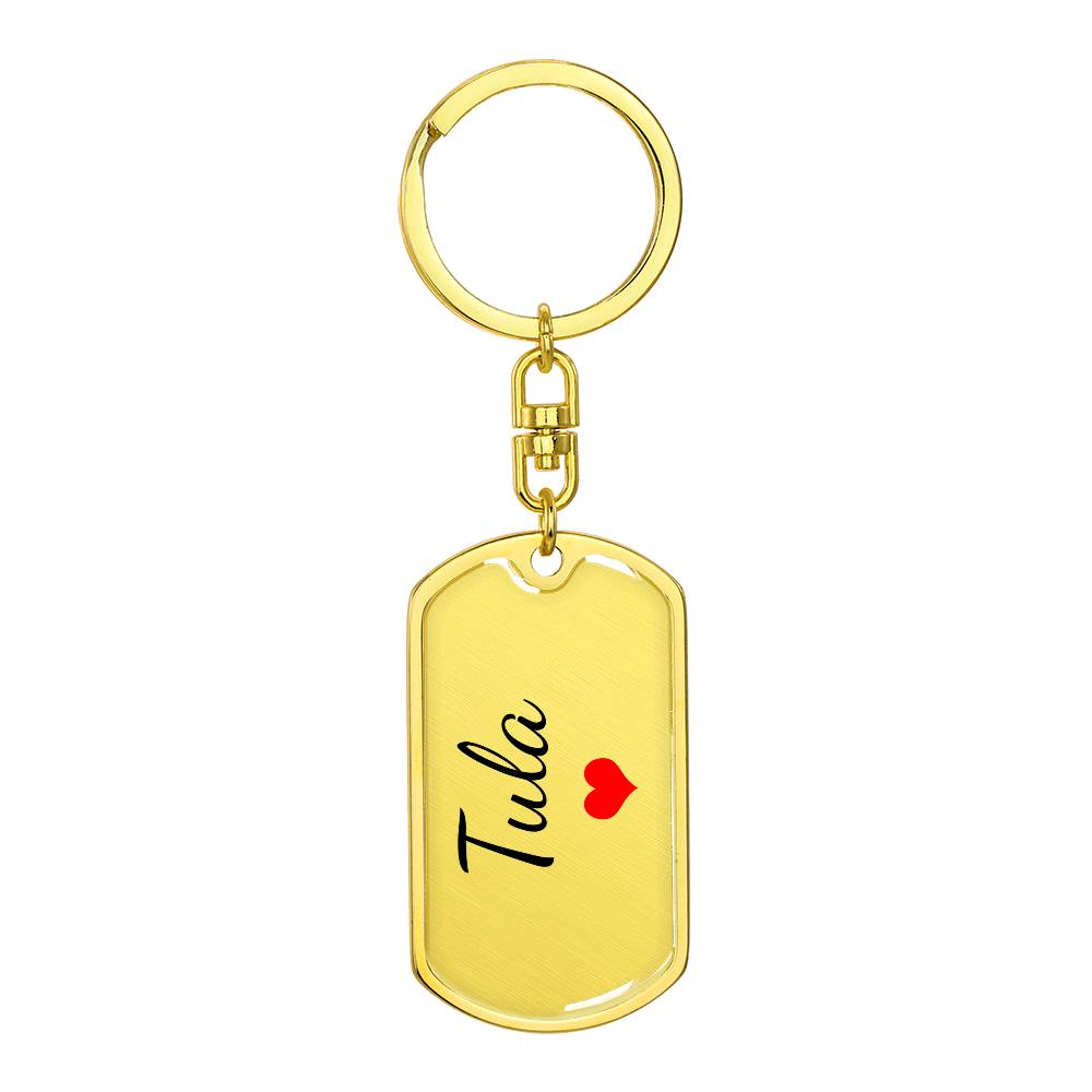 Tula Keychain – Custom Name Keychain for Women